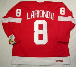 Igor Larionov Size Large Detroit Red Wings Ccm 550 Vintage Series Hockey Jersey