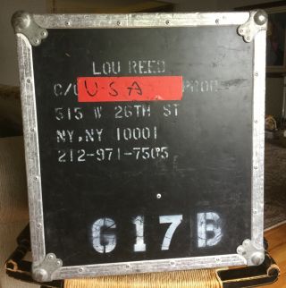 “g17b” Flight Case Owned By Lou Reed With Very Rare