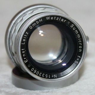 Vintage Leica Summicron F=5cm 1:2 M Mount Rigid Lens