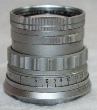 Vintage LEICA Summicron f=5cm 1:2 M Mount Rigid Lens 4