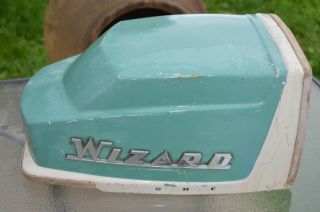 Vintage  Wizard  Outboard Motor Hood Only Rare  