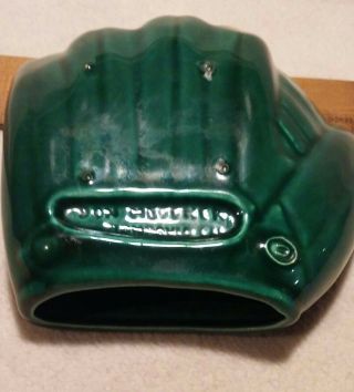 Vintage Rare 1950s Baltimore Orioles Bird Mascot Green Ceramic Glove DON HEFFNER 7