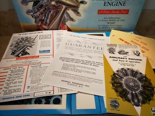 1962 Renwal Products The Visible Airplane Engine Model Kit Rare 2