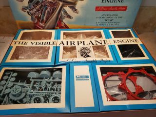 1962 Renwal Products The Visible Airplane Engine Model Kit Rare 3