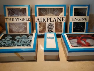 1962 Renwal Products The Visible Airplane Engine Model Kit Rare 4