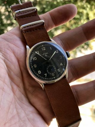 Stowa RLM Very Rare German WWII Military Wrist Watch Circa 1940s 6