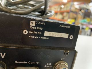 Rare Codan 9360 HF SSB HAM Radio Transceiver With Remote Head And Mic 11