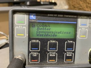 Rare Codan 9360 Hf Ssb Ham Radio Transceiver With Remote Head And Mic