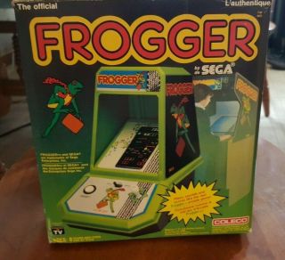 Vintage Rare Canadian Coleco Frogger Tabletop Game Nmib - Complete And