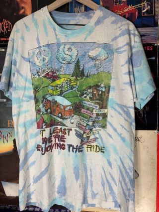 Vintage Grateful Dead 1991 Rare Shirt Size Large Single Stitch Enjoying The Ride