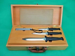 Vintage Gerber Guardian R.  W.  Loveless Knife Set