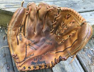 Vintage Hank Aaron Macgregor Gf 20 Personal Model Baseball Glove Made In Usa