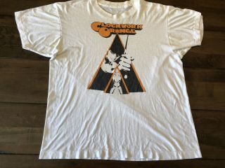 Vintage 70s Clockwork Orange Stanley Kubrick Punk Movie Cult T - Shirt