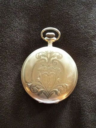 Waltham Full Hunter 14k Yellow Gold Pocket Watch 15 Jewel Size 6s 1904