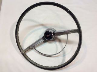 1966 Chevy Caprice Steering Wheel & Horn Ring Vintage