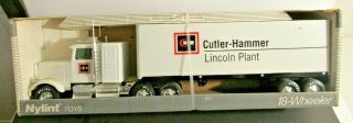 Rare Vintage Nylint Cutler Hammer Lincoln Plant Pressed Steel Semi Truck