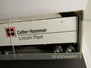 RARE Vintage Nylint Cutler Hammer Lincoln Plant Pressed Steel SEMI TRUCK 4