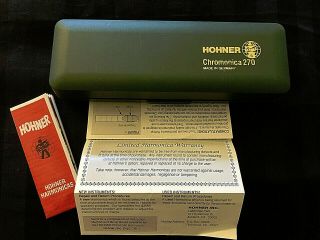 Vintage - M.  Hohner - Chromonica 270 Harmonica - 12 Hole - Made In Germany -