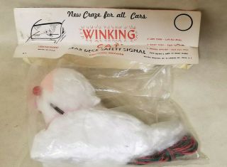 Vintage The Winky The Cat Rear Deck Directional And Stop Indicator (c)
