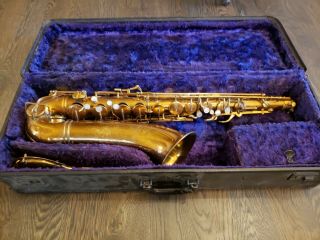 Vintage Buescher Aristocrat Tenor Saxophone 1939 - 1940 11