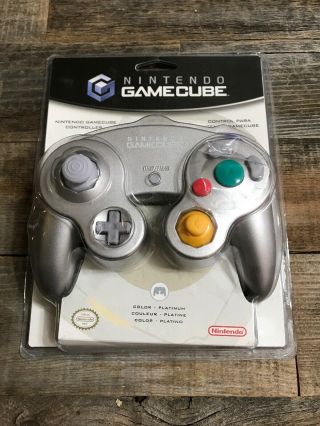 Nintendo Platinum Gamecube Controller Oem Official Factory Vintage
