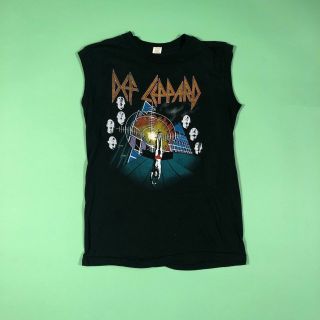Screen Stars Vintage Authentic Def Leppard Sleeveless T - Shirt - Mens Large