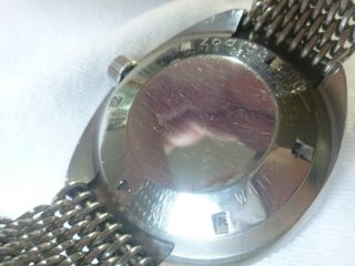 Large Vintage Zodiac Seawolf Sea Wolf Watch Automatic Stainless Date 9
