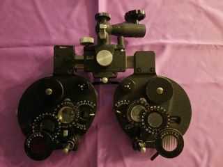 Vintage B&l Bausch & Lomb Optical Optician Refractor Phoropter Eye Exam Tool