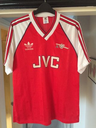 Vintage Arsenal 1988 - 89 Adidas Home Shirt.
