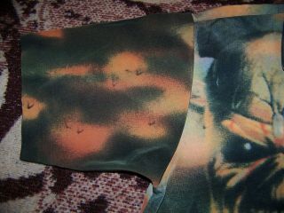 Vintage IRON MAIDEN THE TROOPER LP CD Art Dragonfly Button Dress Shirt Sz L 5