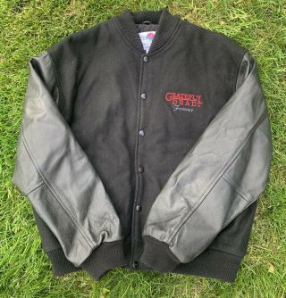 Vintage 1990s Grateful Dead Stanley Mouse Leather Jacket Coat Large L Limited