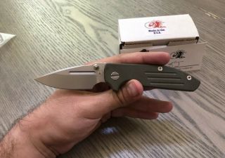 Rare Triple Aught Design Tad Gear Hinderer Edition Compact Dauntless Edc Knife