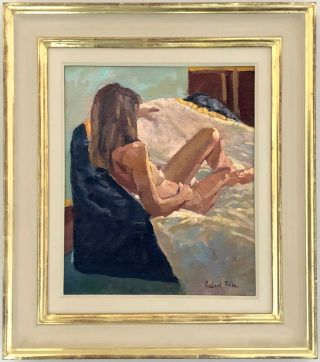 Female Nude Oil Painting By Richard Price R.  O.  I.  (british,  1962 - 2018)