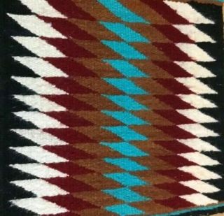 Vintage Navajo Rug Blanket Native American Indian Red Mesa Weaving Tapestry