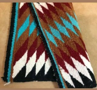 Vintage Navajo Rug Blanket Native American Indian Red Mesa Weaving Tapestry 2