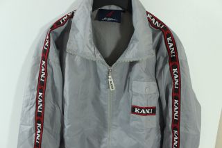 Authentic Vintage OG Karl Kani Tape Windbreaker Jacket Big Logo Size Large Mens 3