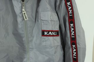 Authentic Vintage OG Karl Kani Tape Windbreaker Jacket Big Logo Size Large Mens 4