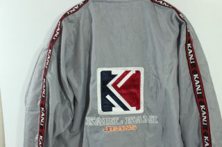 Authentic Vintage OG Karl Kani Tape Windbreaker Jacket Big Logo Size Large Mens 8