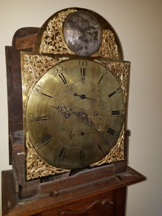 Very RARE/Antique GRANDFATHER CLOCK,  1800 ' s - wood case,  chime 2