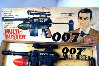60 ' s Japanese Toy 007 James Bond THUNDERBALL Multi - Buster 1965 Complete Set RARE 2
