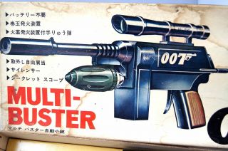 60 ' s Japanese Toy 007 James Bond THUNDERBALL Multi - Buster 1965 Complete Set RARE 3