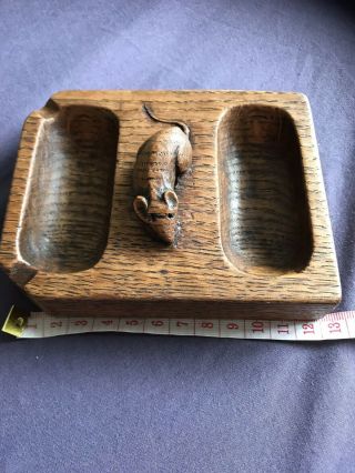 Rare Double Sided Mouseman Pintray/ashtray