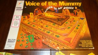 Vintage 1971 Voice Of The Mummy Game (very) Complete Mummy Speaks