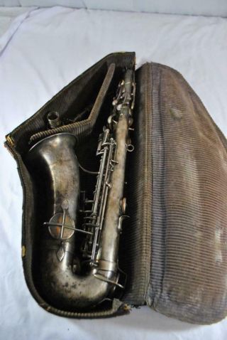 Antique Carl Fischer Evette & Schaeffer Buffet Crampon Alto Saxophone