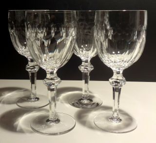 4 Vintage Waterford Curraghmore Water Glasses 7 5/8 " Made In Ireland