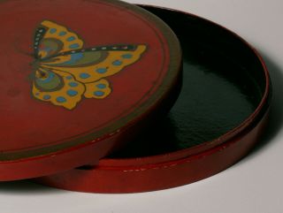 RARE Vintage Art Deco NORITAKE SWEET MEAT SET - Butterflies with Case 8