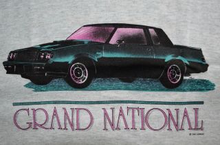Vintage Rare Anvil 1992 Grand National Single Stitch Grey Graphic T - Shirt Xl