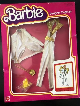 1957 Barbie Designer Originals Golden Accent Vintage Clothes Nrfb Yellow Shoes
