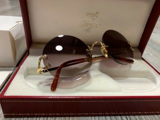 Cartier Madison C Decor Vintage Sunglasses Old Stock 1990 