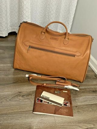 Rare Hartmann Belting Leather Duffel Travel Bag Gym Bag / Deadstock 2007